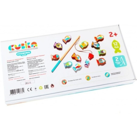 Łowienie rybek Gra drewniana Magnetyczna Cubika 2+ Łowienie rybek Gra drewniana Magnetyczna Cubika 2+
