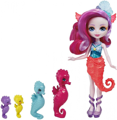 Enchantimals Zestaw Lalka Sedda Koniki Morskie Enchantimals Zestaw Lalka Sedda Koniki Morskie