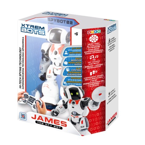Robot James The Spy Bot Xtrem Bots Interaktywny Robot James The Spy Bot Xtrem Bots Interaktywny