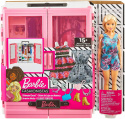 Barbie Garderoba Szafa Walizka Na Ubrania + Lalka