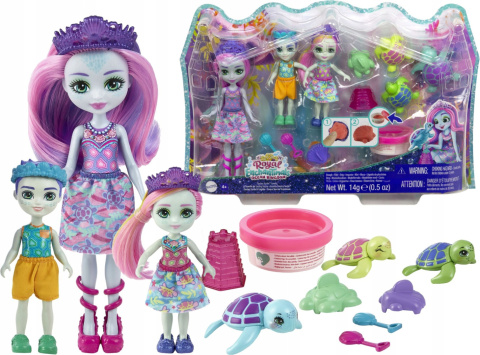 Enchantimals Zestaw Lalki Rodzina Żółwików HCF95 Enchantimals Zestaw Lalki Rodzina Żółwików HCF95