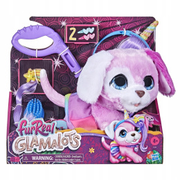 Fur Real Glamalots Różowy Piesek na Smyczy F1544