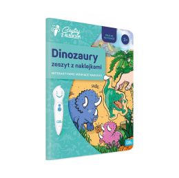 Czytaj Z Albikiem Interaktywny Zeszyt z Naklejkami Dinozaury