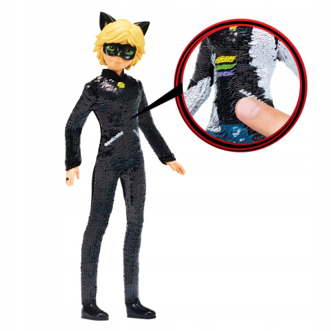Miraculum Lalka Czarny Kot Adrien 25cm Cekiny P50195 Miraculum Lalka Czarny Kot Adrien 25cm Cekiny P50195