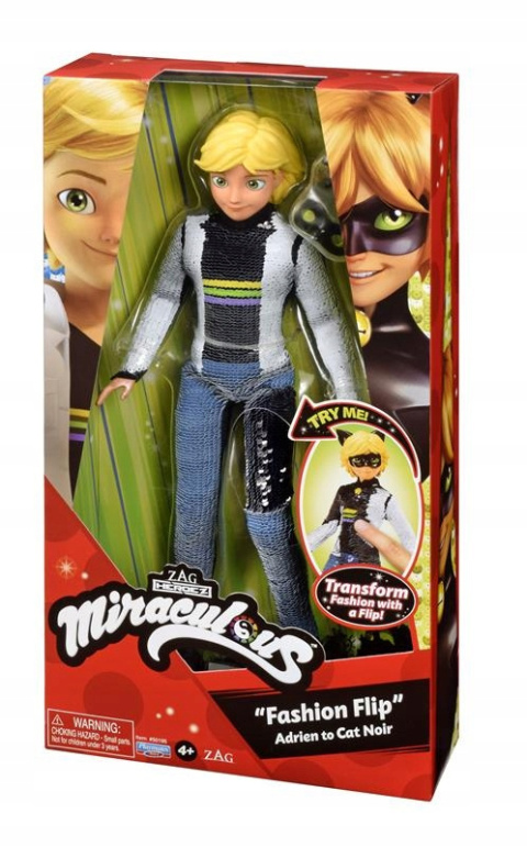 Miraculum Lalka Czarny Kot Adrien 25cm Cekiny P50195 Miraculum Lalka Czarny Kot Adrien 25cm Cekiny P50195