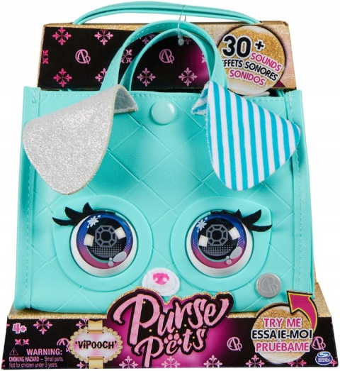 Purse Pets Niebieska Interaktywna Torebka Szczeniaczek Ruchome Oczy Purse Pets Niebieska Interaktywna Torebka Szczeniaczek Ruchome Oczy