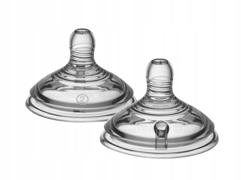 Tommee Tippee 2x Smoczek o Średnim Przepływie 3m+ Closer to Nature