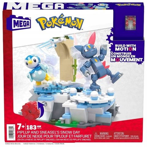Klocki Mega Construx Pokemon Śnieżny Dzień Pupila i Sneasela 183el
