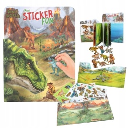 TOP MODEL Zestaw Z Naklejkami Dinozaury T-Rex Dino World 12467