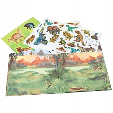 TOP MODEL Zestaw Z Naklejkami Dinozaury T-Rex Dino World 12467