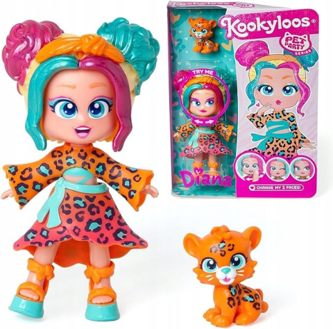 Kookyloos Seria 6 Laleczka Pet Party - Diana Kookyloos Seria 6 Laleczka Pet Party - Diana