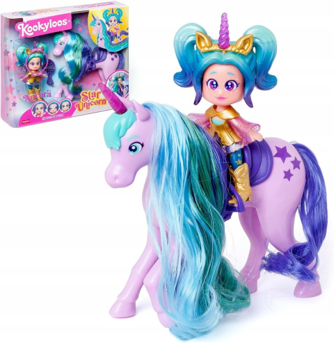 Kookyloos Zestaw Star Unicorn Gwiezdny Jednorożec Lalka Aurora Kookyloos Zestaw Star Unicorn Gwiezdny Jednorożec Lalka Aurora