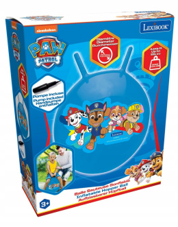 Lexibook Nadmuchiwana Niebieska Piłka Skoczek Psi Patrol 45 cm