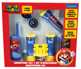Lexibook Zestaw Przygodowy Super Mario Walkie-Talkie Kompas Lornetka