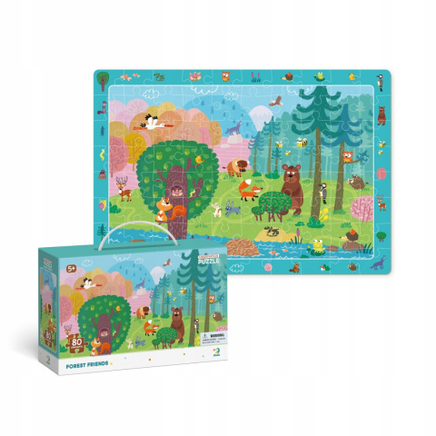 Dodo Puzzle Obserwacyjne 80 el. Leśni Przyjaciele 240783 Dodo Puzzle Obserwacyjne 80 el. Leśni Przyjaciele 240783