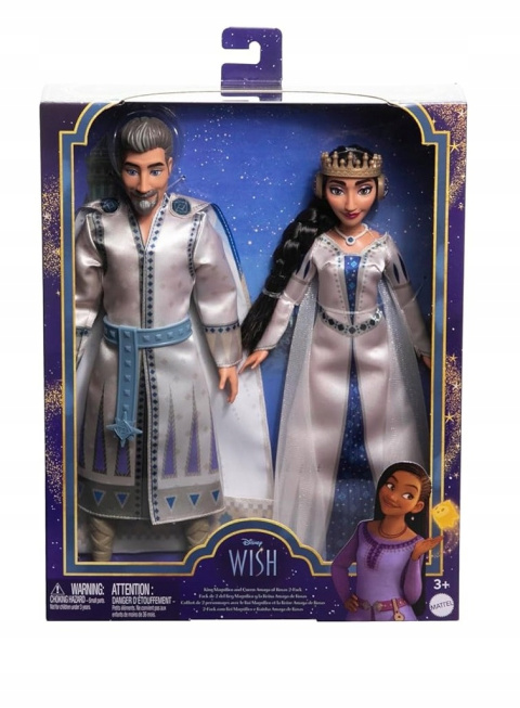 Disney Wish Życzenie 2-pak Zestaw Lalka Król Magnifico i Królowa Amaya Disney Wish Życzenie 2-pak Zestaw Lalka Król Magnifico i Królowa Amaya