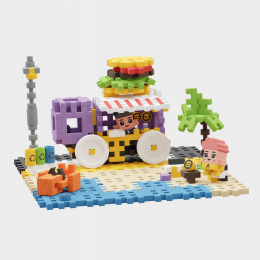 Mini Wafle Klocki City 148 el. Food Truck Marioinex PL 04244