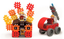 Mini Wafle Klocki City 90 el. Strażak Marioinex PL 03797