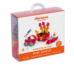 Mini Wafle Klocki City 90 el. Strażak Marioinex PL 03797