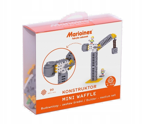 Mini Wafle Klocki City 90 el. Budowniczy Marioinex PL 03858 Mini Wafle Klocki City 90 el. Budowniczy Marioinex PL 03858