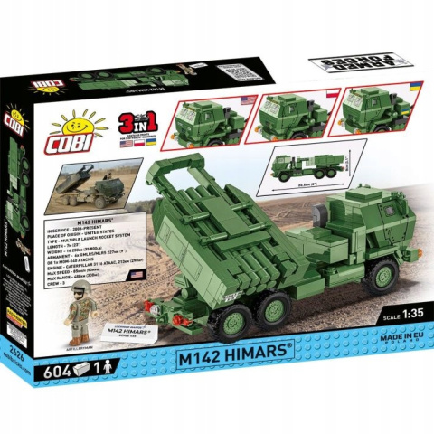 Cobi Klocki M142 Himars Rakietowy System Artyleryjski 3w1 2626 Cobi Klocki M142 Himars Rakietowy System Artyleryjski 3w1 2626