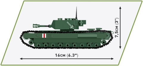 Cobi Klocki HC WWII Brytyjski Czołg Churchill Mk. IV 2717 Cobi Klocki HC WWII Brytyjski Czołg Churchill Mk. IV 2717