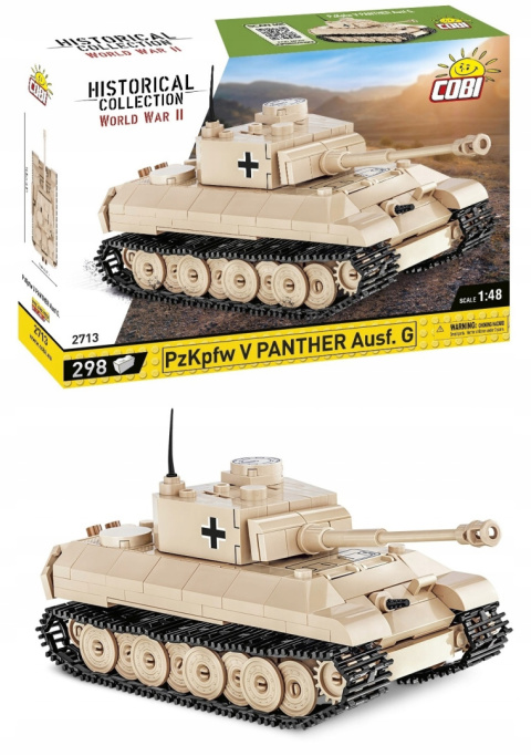 Cobi Klocki HC WWII Czołg PzKpfw V Panther Ausf. G 2713 Cobi Klocki HC WWII Czołg PzKpfw V Panther Ausf. G 2713
