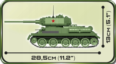 Cobi Klocki HC WWII T 34-85 Czołg Średni Radziecki 2542 Cobi Klocki HC WWII T 34-85 Czołg Średni Radziecki 2542