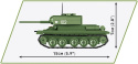Cobi Klocki HC WWII T34-85 Rudy 102 286 el. 2716