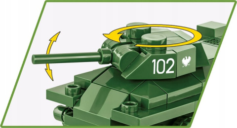 Cobi Klocki Historical Collection T-34/76 1:72 101el. 3088 Cobi Klocki Historical Collection T-34/76 1:72 101el. 3088