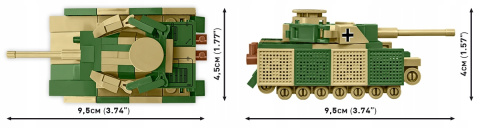 Cobi Klocki Historical Collection World War II Panzer IV Ausf. 3097 Cobi Klocki Historical Collection World War II Panzer IV Ausf. 3097