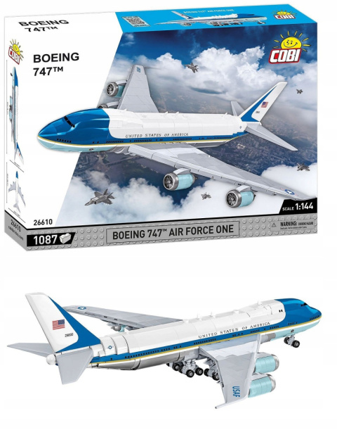 Cobi Klocki Boeing 747 Air Force One Jumbo Jet 26610 Cobi Klocki Boeing 747 Air Force One Jumbo Jet 26610