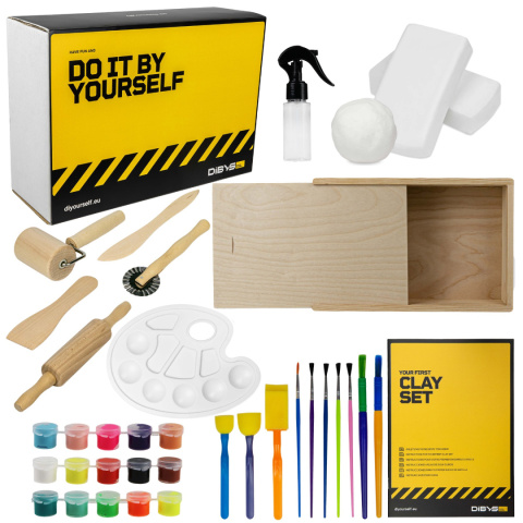 DIY Zestaw XXL Glina Biała Akcesoria Kuchenne dla Dzieci 720187 DIY Zestaw XXL Glina Biała Akcesoria Kuchenne dla Dzieci 720187