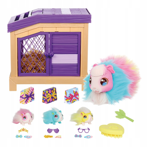 Little Live Pets Mama Surprise Tęczowa Świnka Morska MO-26516 Little Live Pets Mama Surprise Tęczowa Świnka Morska MO-26516
