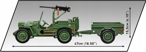 Cobi Klocki HC WWII Willys MB & Trailer Executive Edition 1580el. 2804 Cobi Klocki HC WWII Willys MB & Trailer Executive Edition 1580el. 2804