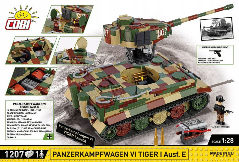 Cobi Executive Edition Panzerkampfwagen VI Tiger Ausf. E 1207el. 2587 Cobi Executive Edition Panzerkampfwagen VI Tiger Ausf. E 1207el. 2587