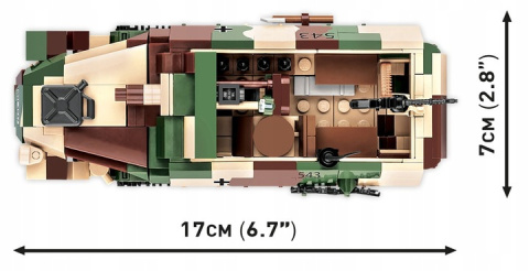 Cobi Klocki Transporter Sd.Kfz. 251/9 Stummel 2283 Cobi Klocki Transporter Sd.Kfz. 251/9 Stummel 2283