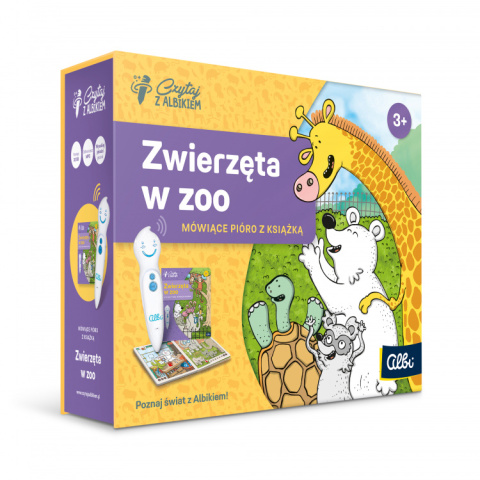 Czytaj Z Albikiem Zestaw Zwierzęta w Zoo + Pióro Czytaj Z Albikiem Zestaw Zwierzęta w Zoo + Pióro