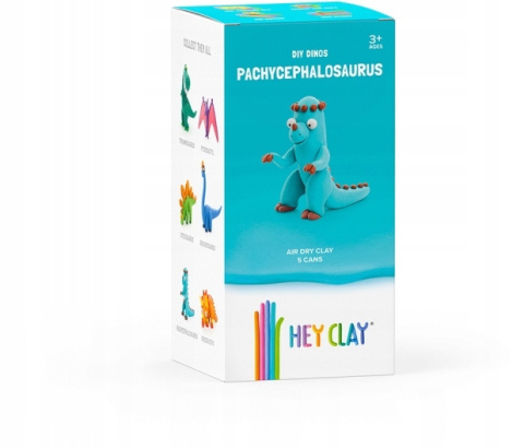 Hey Clay Masa Plastyczna Zestaw Dinozaur Pachyzaur -5 Tub HCLMD004PCS Hey Clay Masa Plastyczna Zestaw Dinozaur Pachyzaur -5 Tub HCLMD004PCS