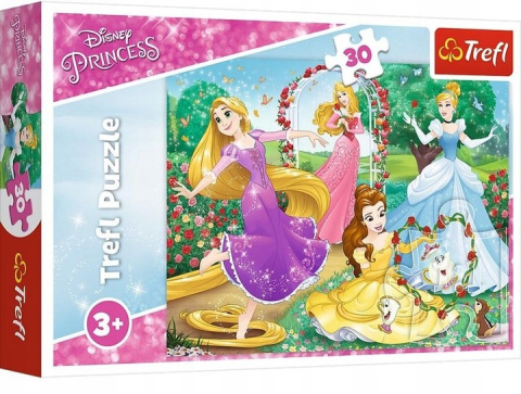 Trefl Puzzle 30 elementów Być Księżniczką Disney Princess 182675 Trefl Puzzle 30 elementów Być Księżniczką Disney Princess 182675