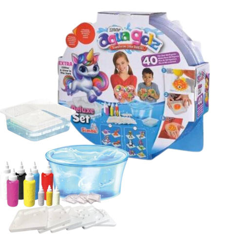 Aqua Gelz Zestaw Kreatywny Deluxe Startowy Unicorn 9 Żeli Simba Aqua Gelz Zestaw Kreatywny Deluxe Startowy Unicorn 9 Żeli Simba