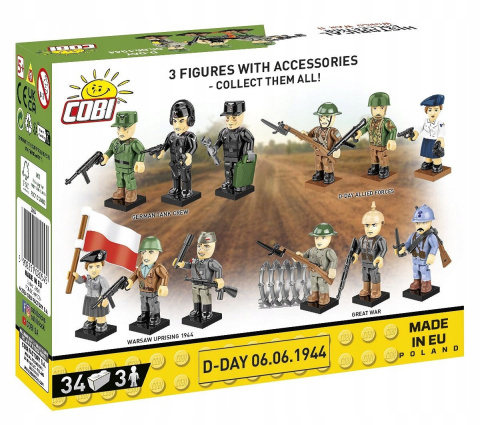 Cobi Klocki Historical Collection Żołnierze USA D-Day 06.06.1944 2054 Cobi Klocki Historical Collection Żołnierze USA D-Day 06.06.1944 2054