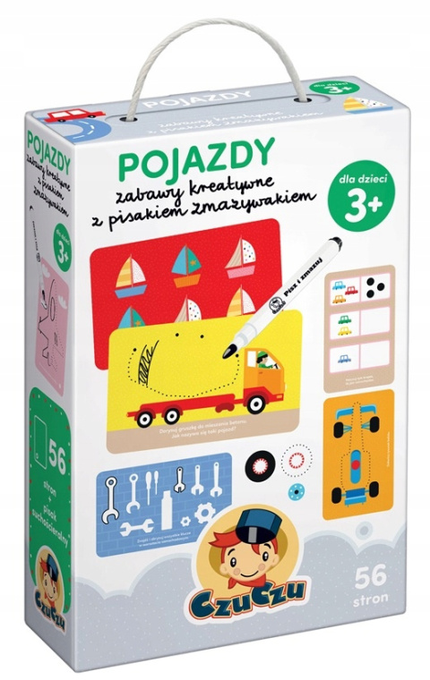 CzuCzu Pojazdy Zabawy Kreatywne z Pisakiem Zmazywakiem 73562 CzuCzu Pojazdy Zabawy Kreatywne z Pisakiem Zmazywakiem 73562