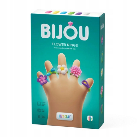 Hey Clay Masa Plastyczna Zestaw Bijou Biżuteria Kwieciste Pierścionki Hey Clay Masa Plastyczna Zestaw Bijou Biżuteria Kwieciste Pierścionki