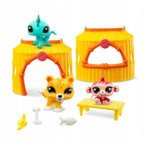 Littlest Pet Shop Zestaw Dżungla 3 Figurki LPS00515 Littlest Pet Shop Zestaw Dżungla 3 Figurki LPS00515