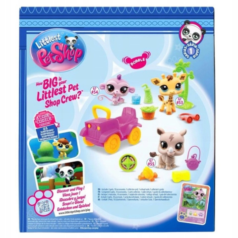 Littlest Pet Shop Zestaw Safari 3 Figurki LPS00524 Littlest Pet Shop Zestaw Safari 3 Figurki LPS00524