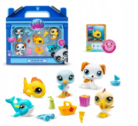 Littlest Pet Shop Zestaw Plaża 5 szt Figurek LPS00517 Littlest Pet Shop Zestaw Plaża 5 szt Figurek LPS00517