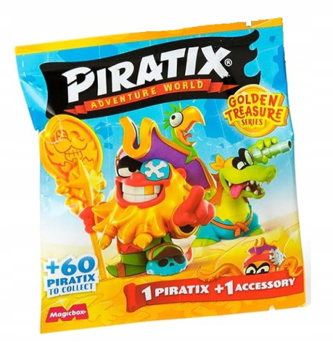 Piratix Treasure Seria Golden Saszetka z Figurką - 1 szt Piratix Treasure Seria Golden Saszetka z Figurką - 1 szt