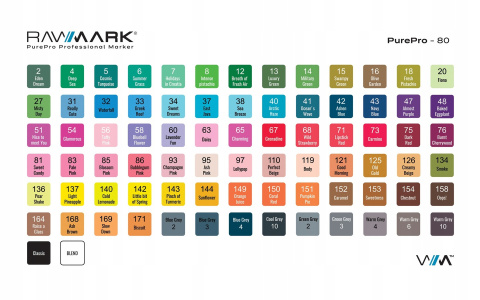 Rawmark Markery Dwustronne Alkoholowe 80 szt Flamastry Mazaki Pisaki Rawmark Markery Dwustronne Alkoholowe 80 szt Flamastry Mazaki Pisaki
