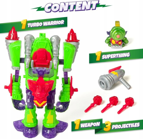 Super Zings Things Zestaw Robot Turbo Warrior Speed Transformujący Super Zings Things Zestaw Robot Turbo Warrior Speed Transformujący